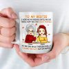 You're The Apple Of My Eye - Besties Personalized Custom Mug - Autumn Fall Gift For Best Friends, BFF, Sisters
