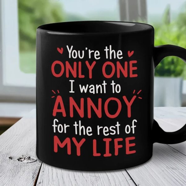 You're The Best Thing I've Ever Found On The Internet - Couple Personalized Custom Black Mug - Gift For Husband Wife, Anniversary
