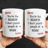You're The Reason I Don't [Heart] People At Work Mug - Personalized Custom Coffee Mug - COL100_MG