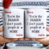 You're The Reason I Don't [Heart] People At Work Mug - Personalized Custom Coffee Mug - COL100_MG
