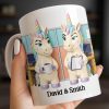 You're The Reason I Don't Punch People, Office Unicorns Mug - Personalized Custom Coffee Mug - COL129_MG