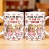 You're The Sister I Got To Choose With Cartoon Girls And Hearts - Personalized Custom Coffee Mug - BST503_MG