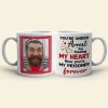 You're Under Arrest For Stealing My Heart, Couple Gift, Personalized Mug, Prisoner Custom Photo Couple Mug