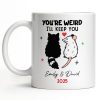 You're Weird I'll Keep You Cat And Rat - Personalized Custom Coffee Mug - CPL1082_MG