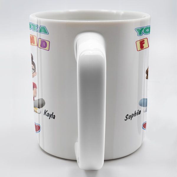 You've Got A Friend In Me, Cartoon Characters and Hearts - Personalized Custom Coffee Mug - BST157_MG
