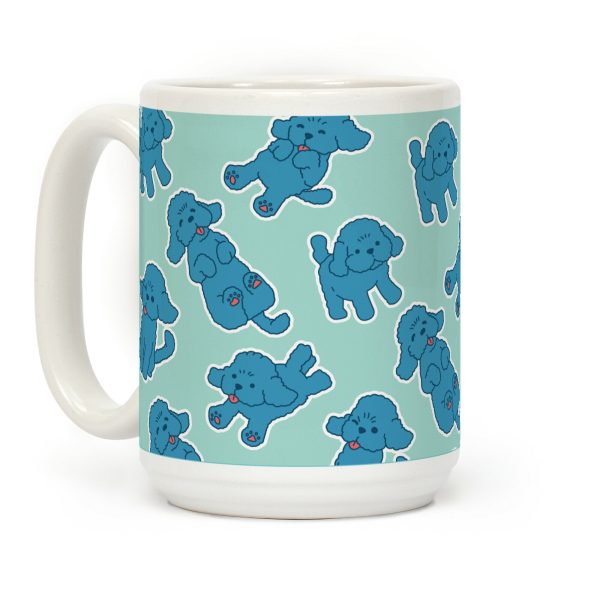Yuri Blue Poodle Coffee Mug